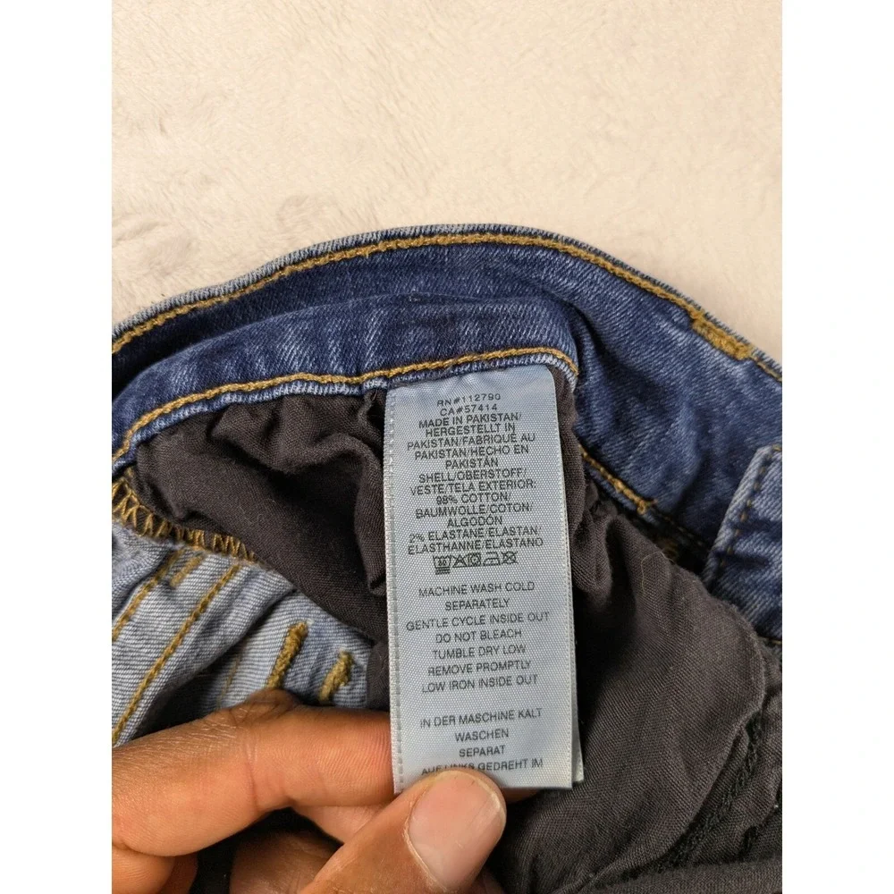 True Religion‎ Ricky Relaxed Straight Leg Jeans Distressed Denim Mens Size 33
